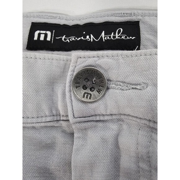Travis Mathew pants mens size 34 light Gray performance Golf chino - Picture 6 of 6